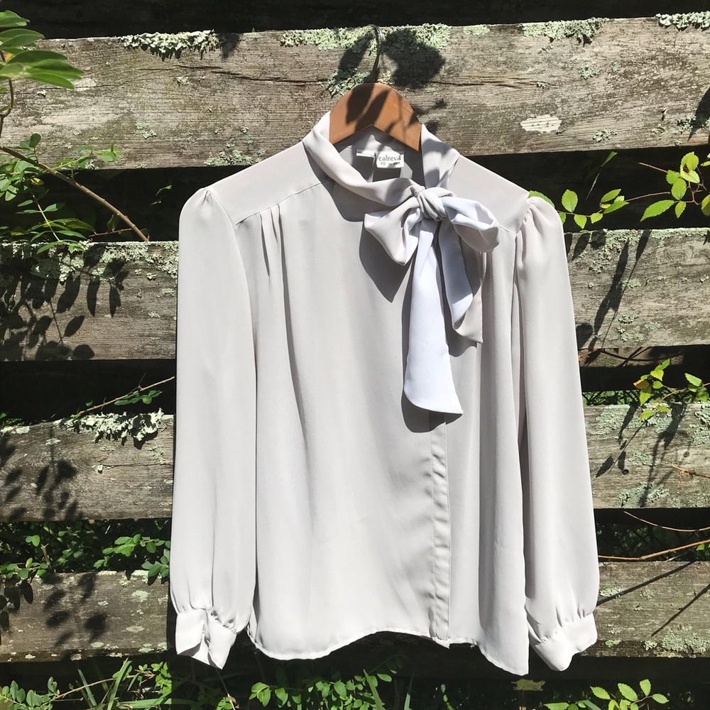 Vintage Grey Blouse
